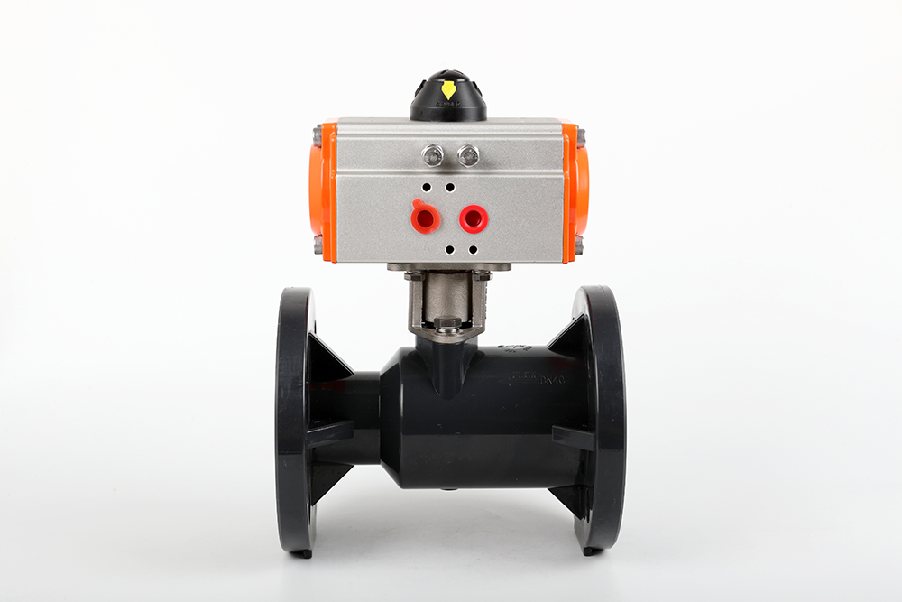 涿鹿气动法兰一体球阀